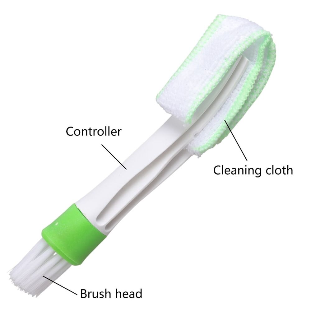 Microfiber Vent Duster Cleaning Brush Double Ended Air Conditioner Duster for Air Outlets Portable Car Interior Duster
