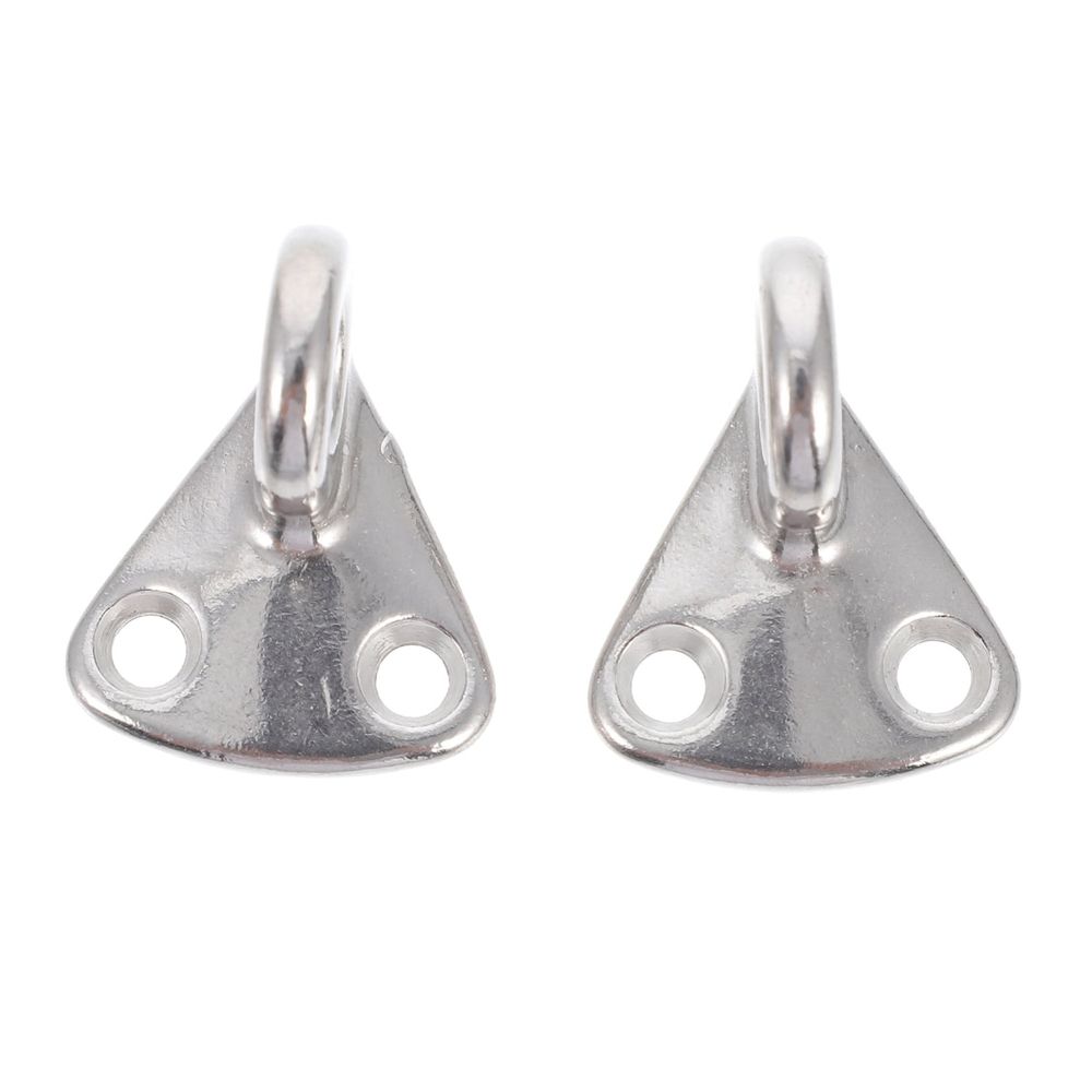 2Pcs Premium Plated Silver Steel Boat Hooks Practical Durable Marine Mudboard Hooks