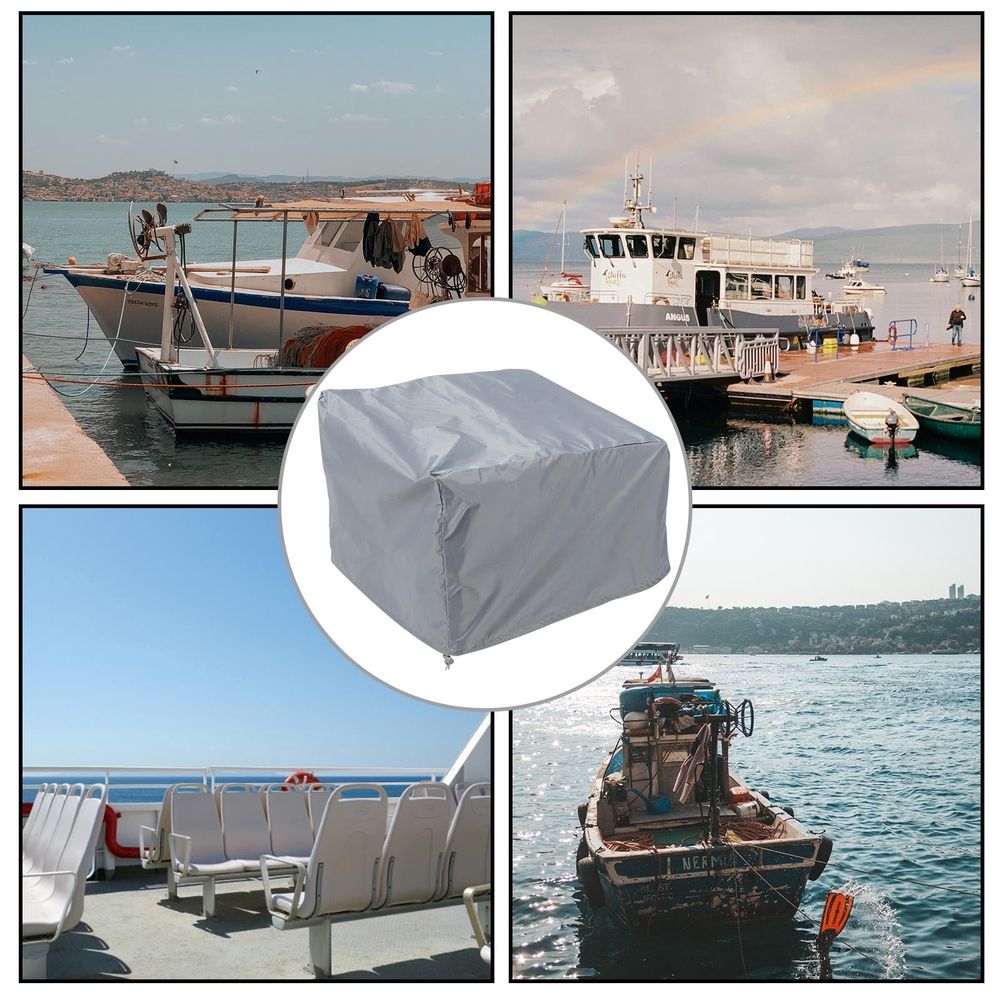 Grey Boat Seat Cover, Water Resistant and Washable for Everyday Use and Outdoor