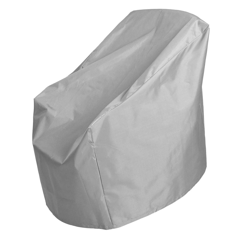 Worgeous Pontoon Boat Bench Chair Cover Grey Waterproof 1Set 63x60x55in
