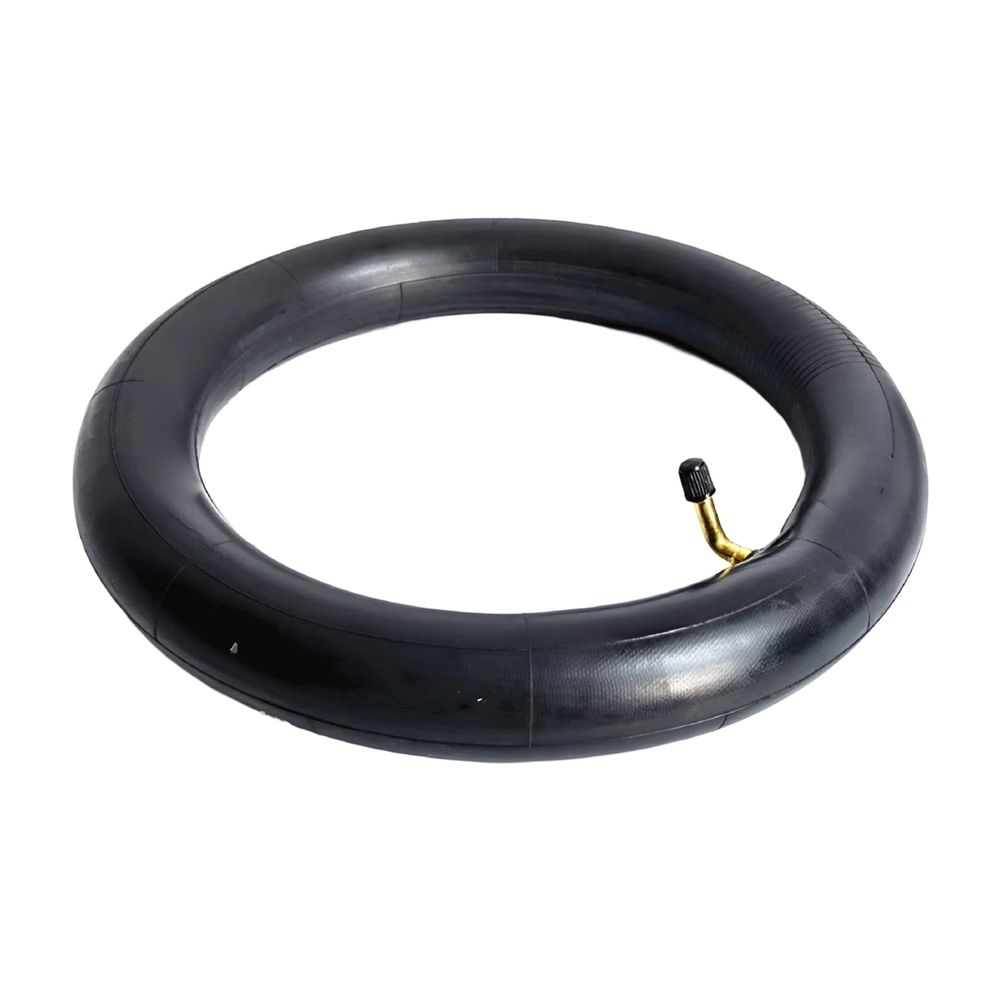 12-Inch Electric Scooter Inner Tube, Rubber Straight-Through Bend Valve for E-Scooter E-Bike, Black Replacement Tire Tube for 12x2.125/12x2.50, High-Strength Butyl Rubber