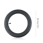12-Inch Electric Scooter Inner Tube, Rubber Straight-Through Bend Valve for E-Scooter E-Bike, Black Replacement Tire Tube for 12x2.125/12x2.50, High-Strength Butyl Rubber