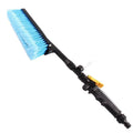 Car Wash Brush with Water Spray Nozzle Hose Adapter Blue Foam Cleaning Tool for Vehicles Trucks SUVs and RVs Through-Water Flow Design for Efficient Exterior Care Wash
