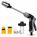 Handheld High Pressure Power Washer with 360 Degree Rotating Nozzle Three Spray Modes Foam Pot and Plastic Connectors for Outdoor Cleaning and Stain Removal Tool