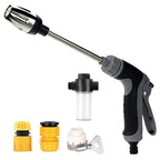 Handheld High Pressure Power Washer with 360 Degree Rotating Nozzle Three Spray Modes Foam Pot and Plastic Connectors for Outdoor Cleaning and Stain Removal Tool