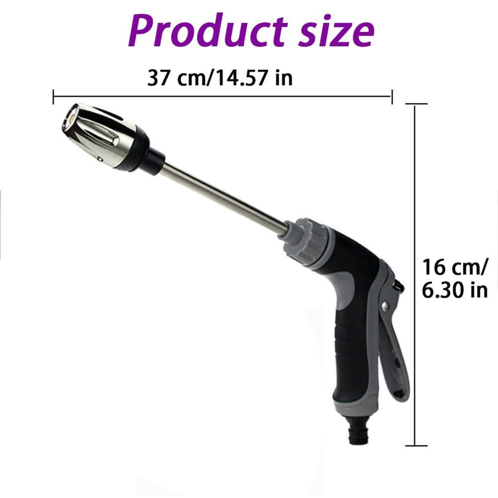 Handheld High Pressure Power Washer with 360 Degree Rotating Nozzle Three Spray Modes Foam Pot and Plastic Connectors for Outdoor Cleaning and Stain Removal Tool