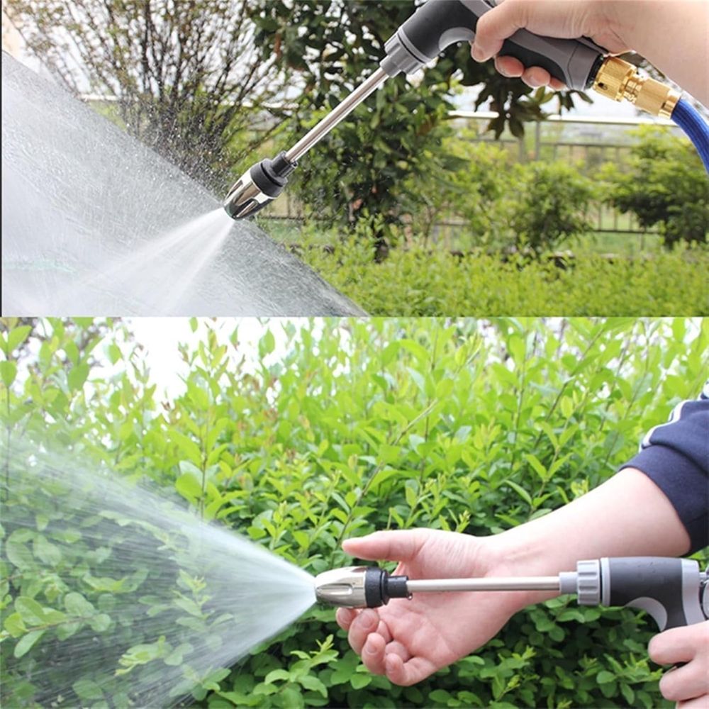 Handheld High Pressure Power Washer with 360 Degree Rotating Nozzle Three Spray Modes Foam Pot and Plastic Connectors for Outdoor Cleaning and Stain Removal Tool
