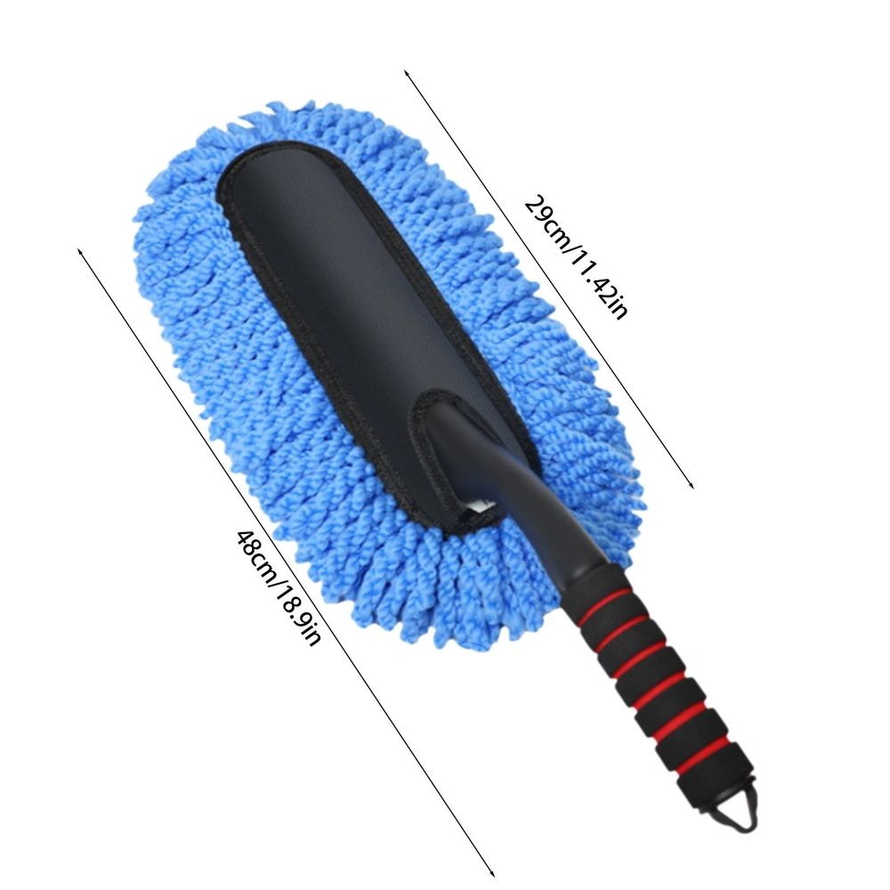 Car Wash Mop Soft Bristle Cleaning Tool Dusting Duster with Ergonomic Handle for Efficient Vehicle Interior and Exterior Cleaning