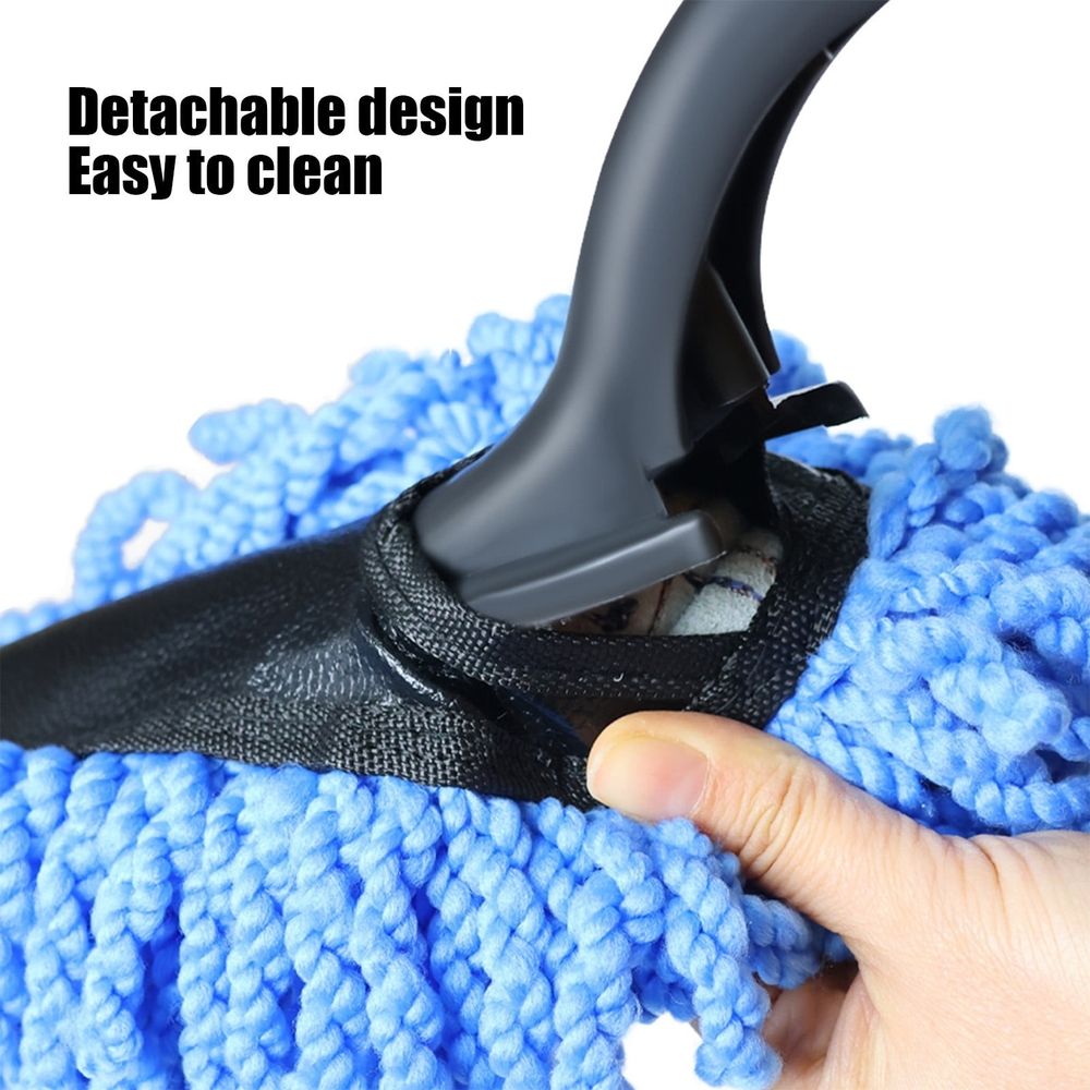 Car Wash Mop Soft Bristle Cleaning Tool Dusting Duster with Ergonomic Handle for Efficient Vehicle Interior and Exterior Cleaning