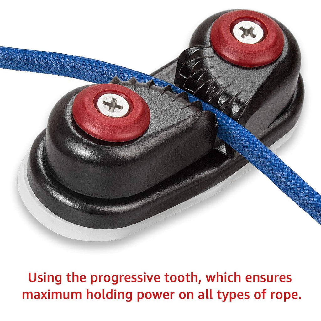 Cam Cleat Ball Bearing Fast Entry for Line Sizes Upto 86*39MM, Aluminum, Sailing Sailboat Kayak(3PCS)
