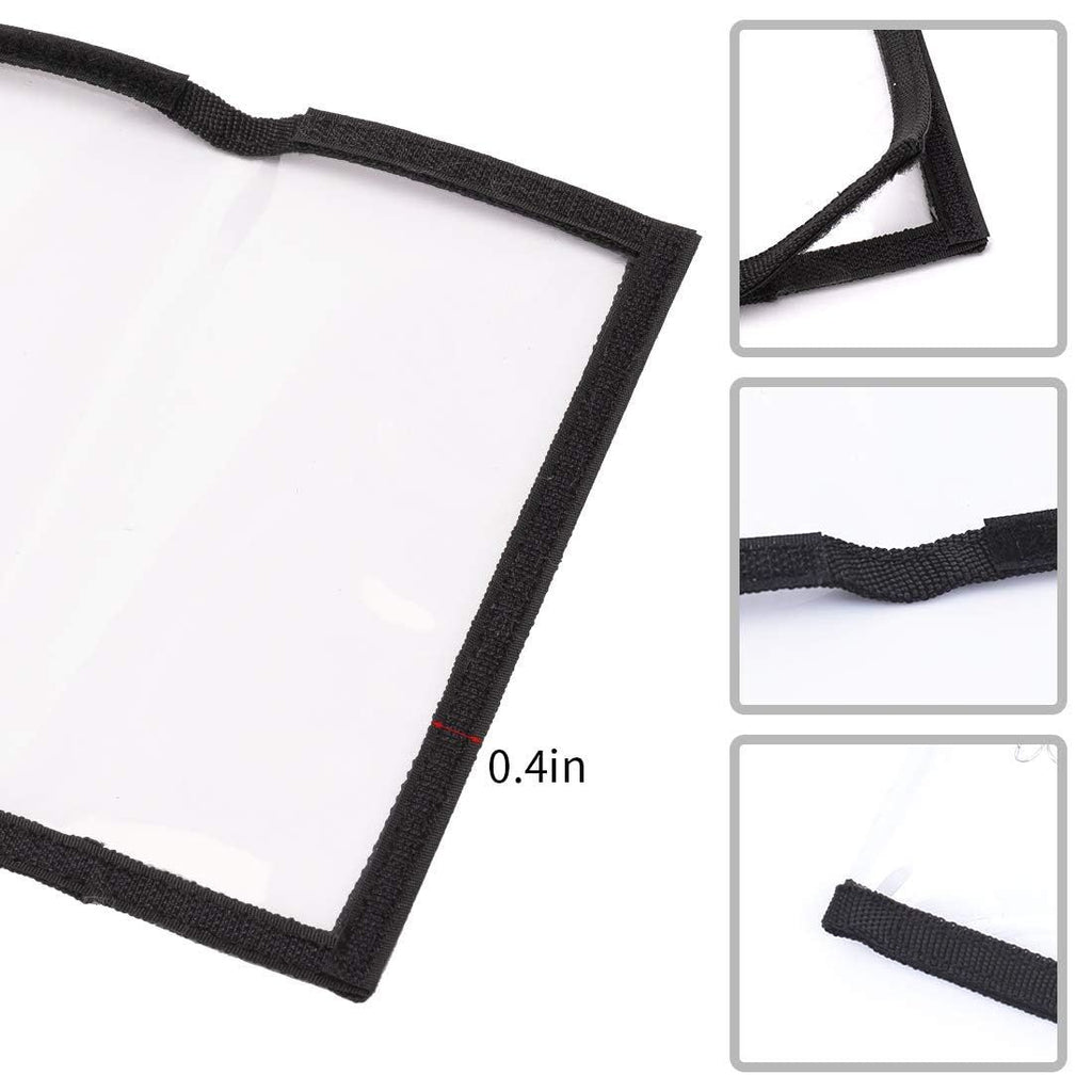 Fishing Lure Wraps 10 Packs Durable Clear PVC Lure Covers Keeps Fishing Safe Easily See Lures Fishing Hook Covers Bait Storage (10pcs 5L+5M)