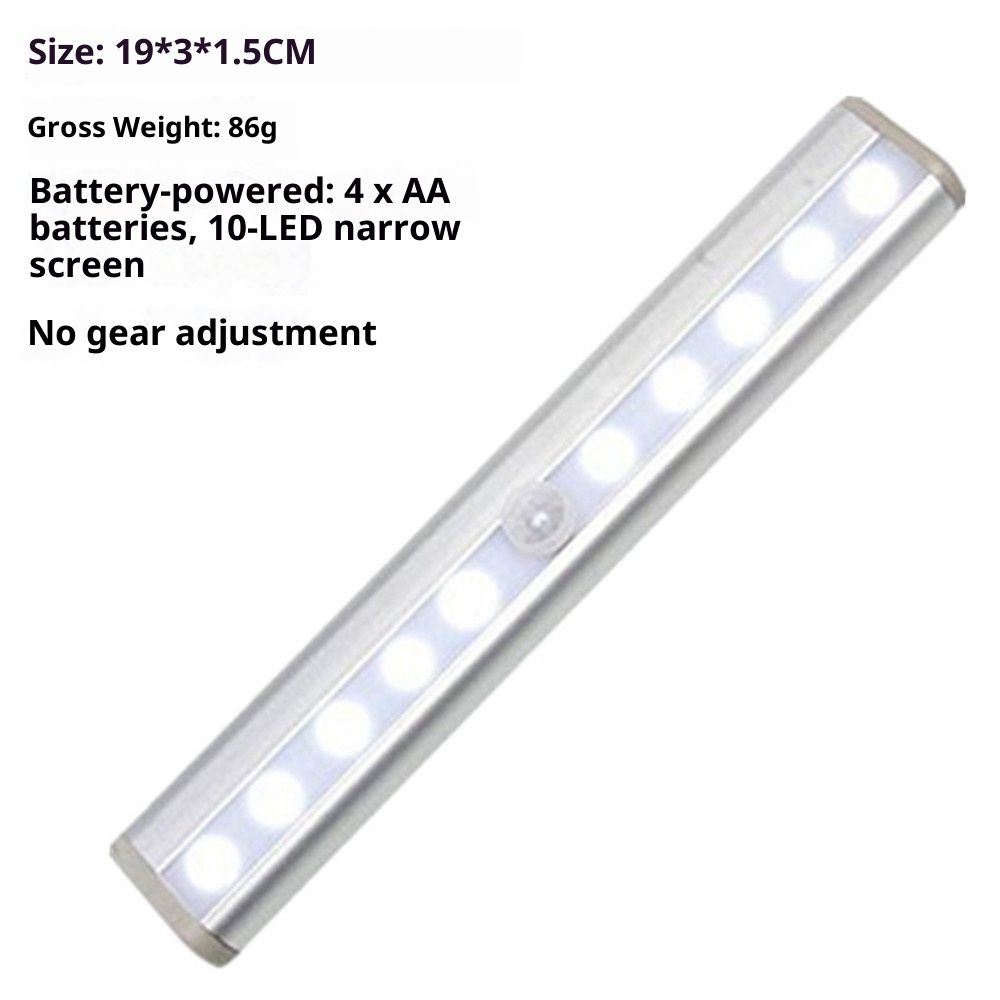 Motion Activated RV Step Lights, 10 LED Battery Operated Motorhome Motion Sensor led Light Strip, Magnetic Night Light Bar for Motorhome Travel,Travel Trailers, Camper (2 Pack)