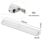 Motion Activated RV Step Lights, 10 LED Battery Operated Motorhome Motion Sensor led Light Strip, Magnetic Night Light Bar for Motorhome Travel,Travel Trailers, Camper (2 Pack)