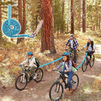 Bike Bungee Tow Rope for Kids, Child Bike Stretch Bungee Cord Pull Behind Attachment High Strength Bicycle Towing Strap with Carabiner, Mountain Bike Tow Rope(blue)