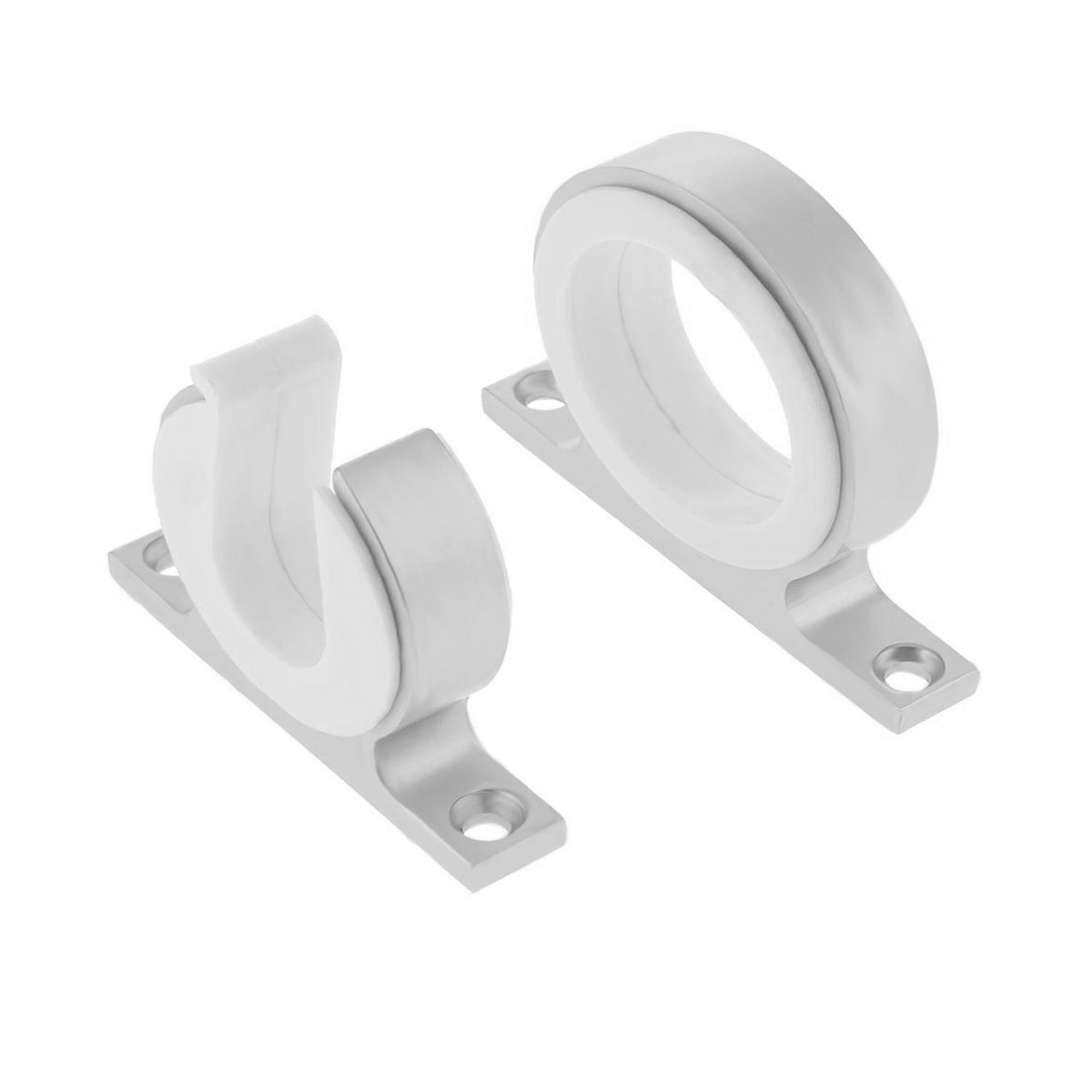 Boat Fishing Rod Hanger - Marine Fishing Reel Storage Rack Holder for Car RV Van Yacht Ship, Smooth Polished Aluminum(2 pcs)