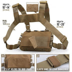 Chest Rig Pack for Men, Running Chest Bag with Front Loop Recon Chest Rigs for Hunting Outdoor 9 x 5.9 x 1.5 in