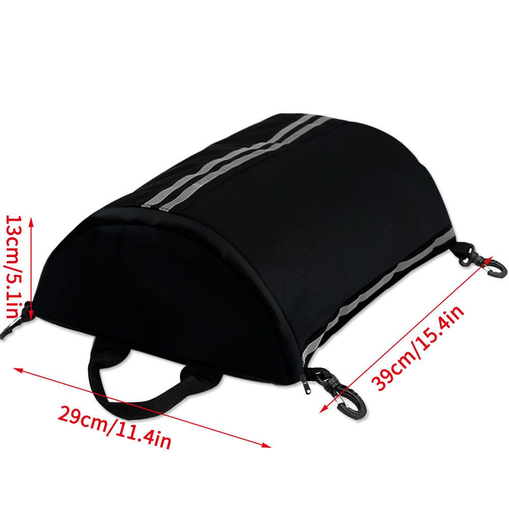 Sports Coated Deck Bag for and Kayaks, Black,Reflective Stand Up Paddleboard Storage Accessories with Hooks for Paddle Board Surf Board Kayak Boat Canoe