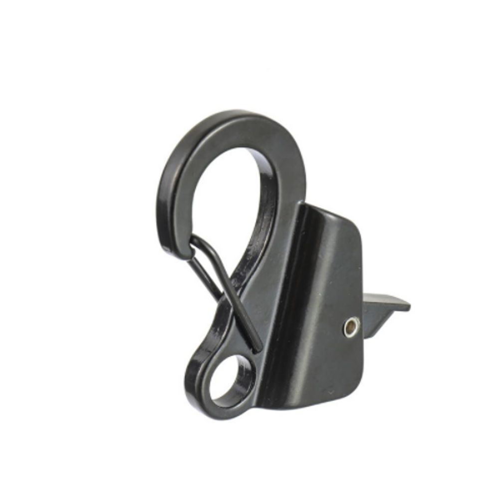 Boat Anchor Hook Sliding Hook,Stainless Steel Easy to Use Knotless Anchor System with Quick Release for 3/8" Rope Jet Skis Pontoon  （black）