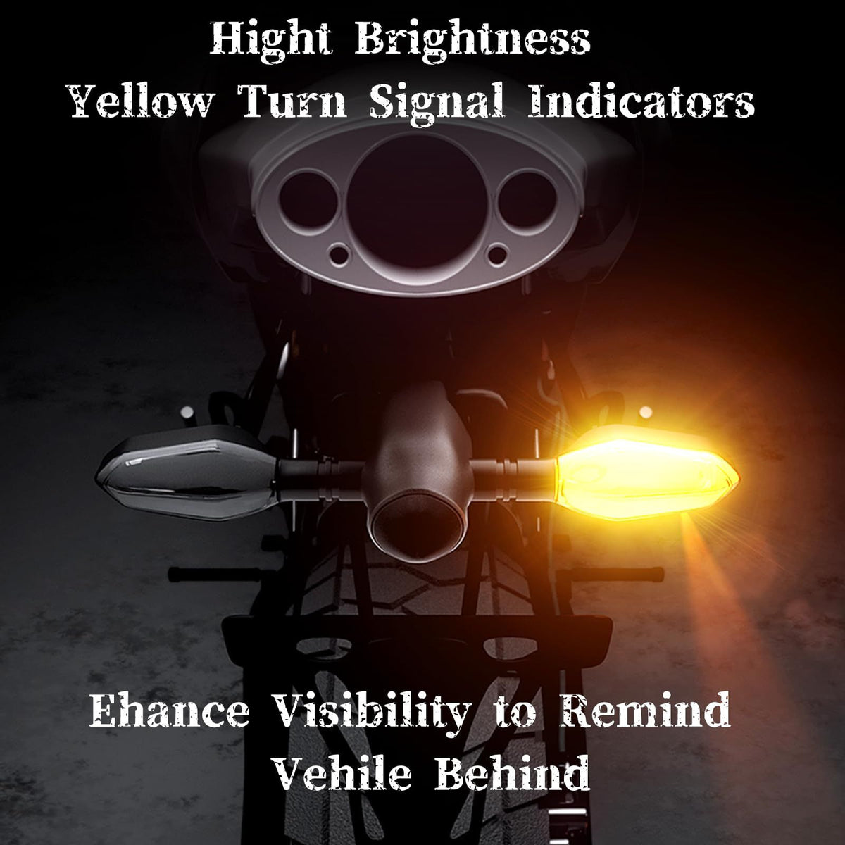 2 PCS LED Turn Signal Lights Projector for Motorcycle,27 Lighting Modes RGB Flowing Daytime Running Lights,Motorcycle Turn Signal Lights with Arrow Projection