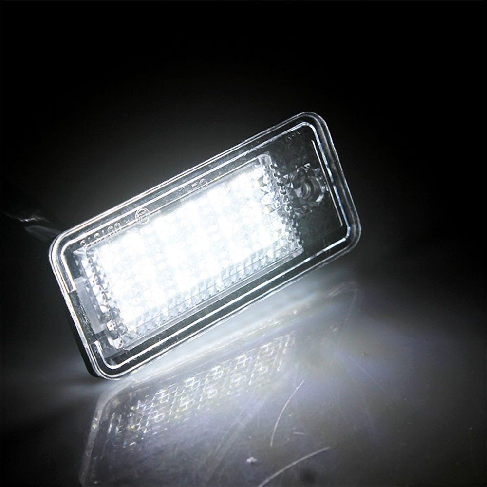 License Plate Lights LED Tag Lamps for A3 S3 A4 S4 A6 S6 A8 S8 Q7 RS4 License Number Plate Lamps, 6500K Xenon White, 2 Packs