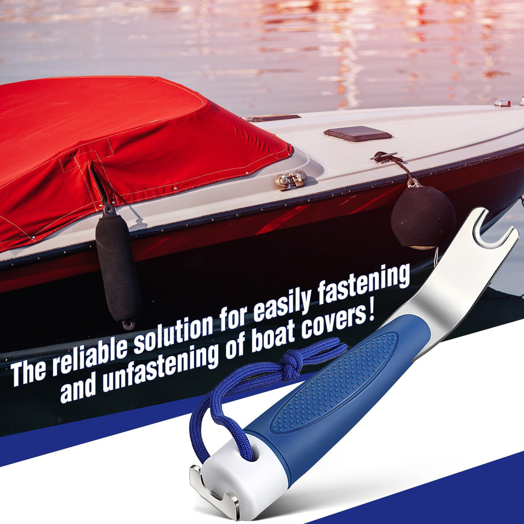 Practical and Durability Boat Cover Snap Release Tool Save Canvas from Ripping, Design for Boaters and Anglers（blue）