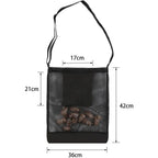 Mushroom Foraging Bag - Foraging Kit , Adjustable Shoulder Strap, Mushroom Basket with Smartphone Pocket - Mushroom Hunting Bag,(black)