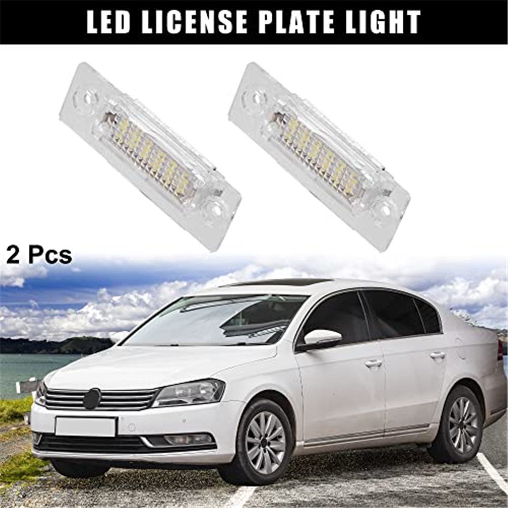 2pcs LED License Plate Light Car Number Lamp Replacement White Light License Plate LED Light, Extremely Bright Assembly