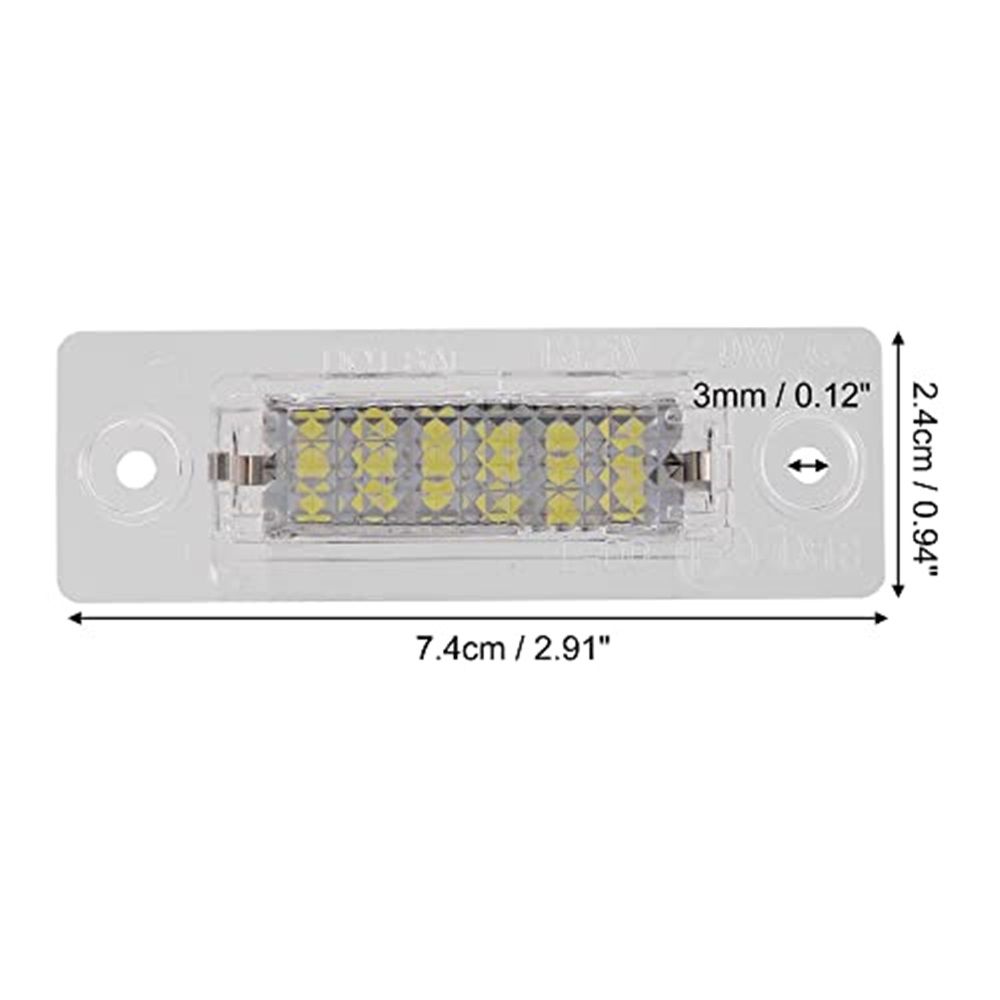 2pcs LED License Plate Light Car Number Lamp Replacement White Light License Plate LED Light, Extremely Bright Assembly