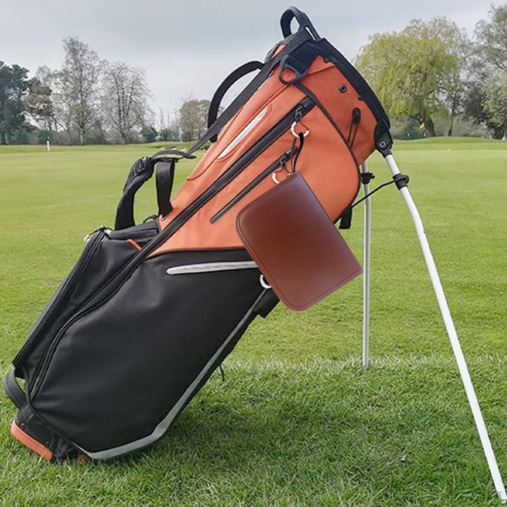 Golf Gifts for Men and Women, Golf Accessories Set with Hi-End Case, Golf Balls, Rangefinder, Golf Tees, Brush, Multifunctional Divot Knife, Scorer, Golf Ball Clamp