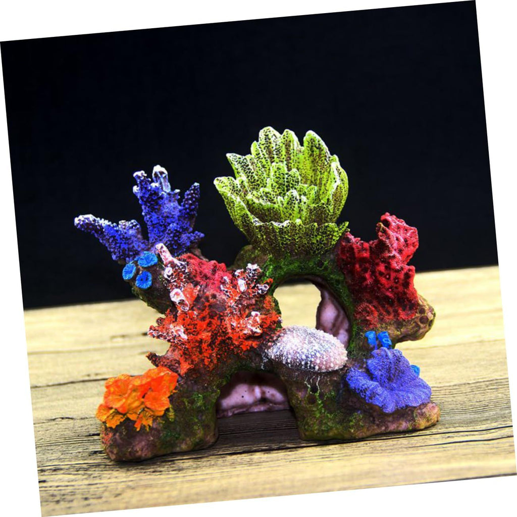 1pc Simulative Coral Reef Aquarium Decoration Fish Tank Ornament for Underwater Landscape and Design for Fish Shelter and Entertainment