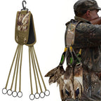 Right Waterfowl Non-Slip Leg Band Bird Hunting Game Strap with Leg Loop Style - Includes Heavy Duty Spring Clip and 8 Metal Cinch Rings