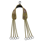 Right Waterfowl Non-Slip Leg Band Bird Hunting Game Strap with Leg Loop Style - Includes Heavy Duty Spring Clip and 8 Metal Cinch Rings