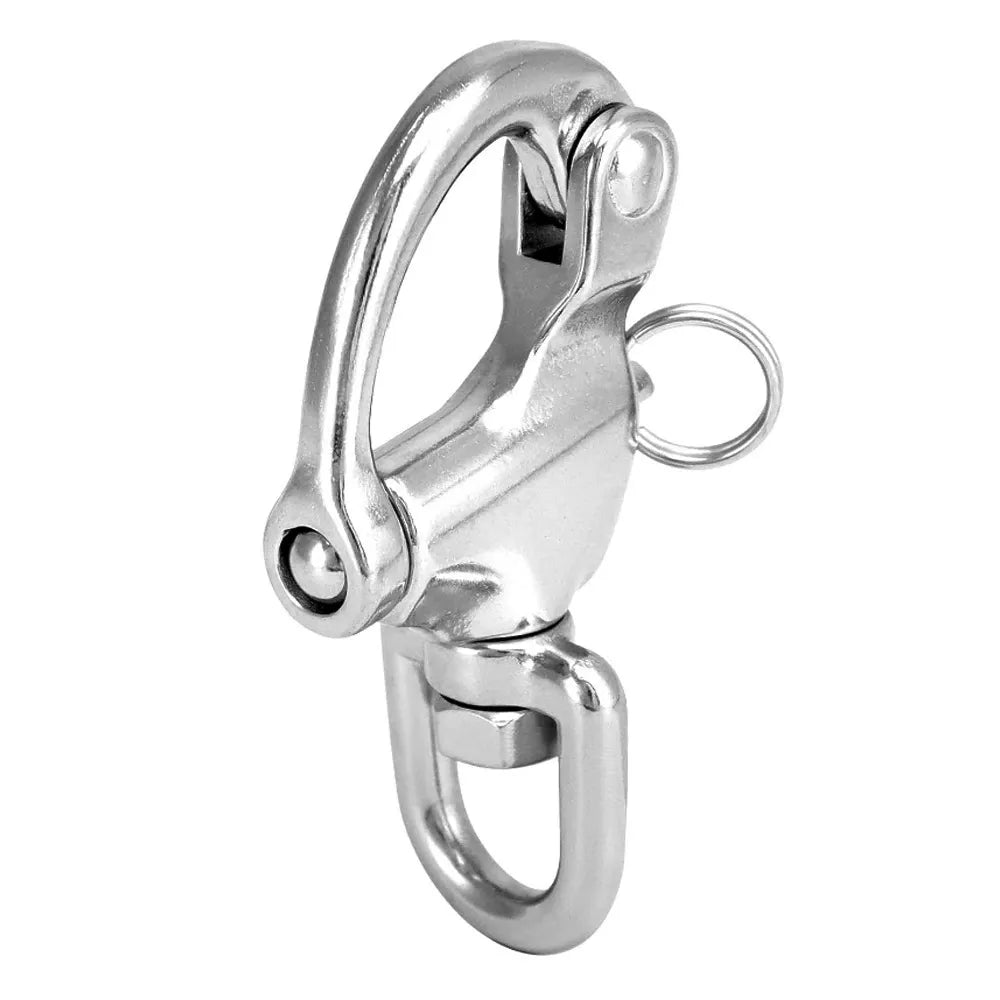 Quick Release Snap Shackle - 316 Stainless Steel Swivel Eye Snap Shackle Quick Release Clip for Sailing, Rigging, Anchor, Chain,(70)
