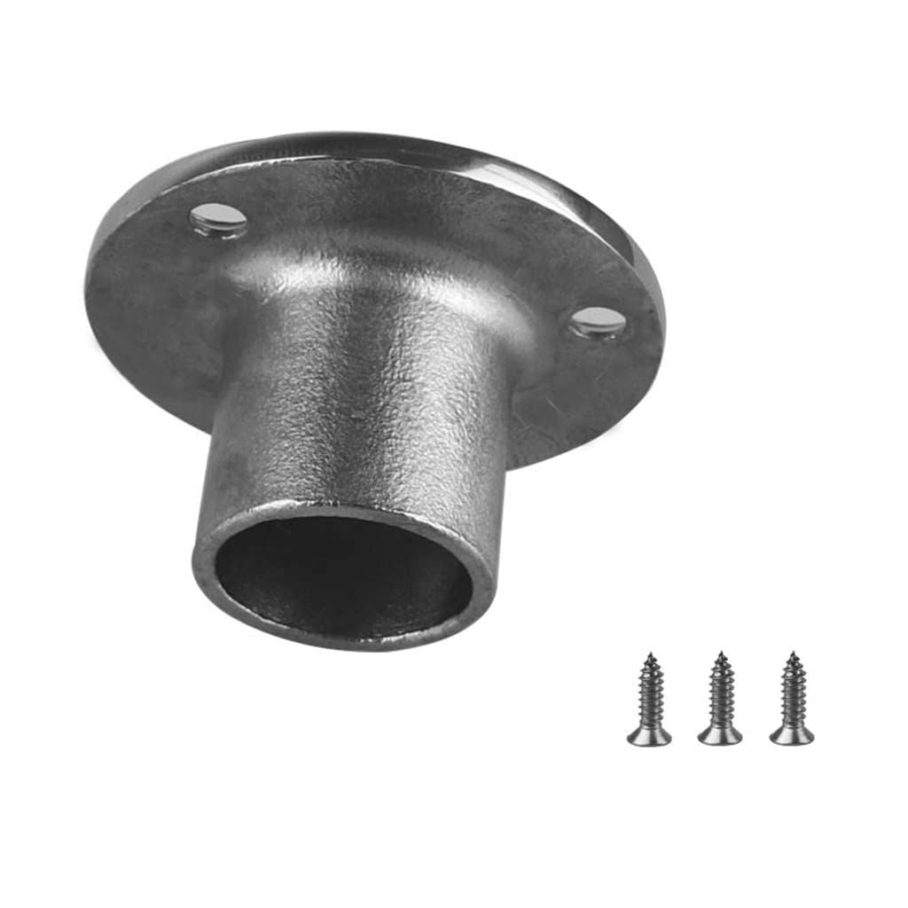 2pcs Small Boat Drain Floor Deck Drainage Cover Plug Scupper for Yacht Thru Hull Marine 316 Stainless Steel with Screws（22mm）