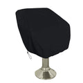 Boat Seat Cover 420D Oxford Fabric Waterproof Captains Chair Boat Seat Cover Resistant To Fading Pedestal Pontoon Chair Seat Cover（60*55*63cm black）