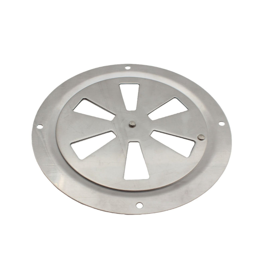316 Grade Polished Stainless Steel  5inch Cabin Ventilation Plate Round Louver Vent Cover Butterfly Air Vent  with Side Knob for Marine Yacht