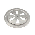 316 Grade Polished Stainless Steel  5inch Cabin Ventilation Plate Round Louver Vent Cover Butterfly Air Vent  with Side Knob for Marine Yacht
