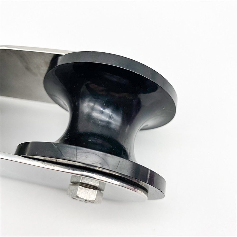 Bow Boat Anchor Roller 165mm Boat Stainless Steel Bow Anchor Roller Rubber Lift Roller for Yacht Fishing Boat