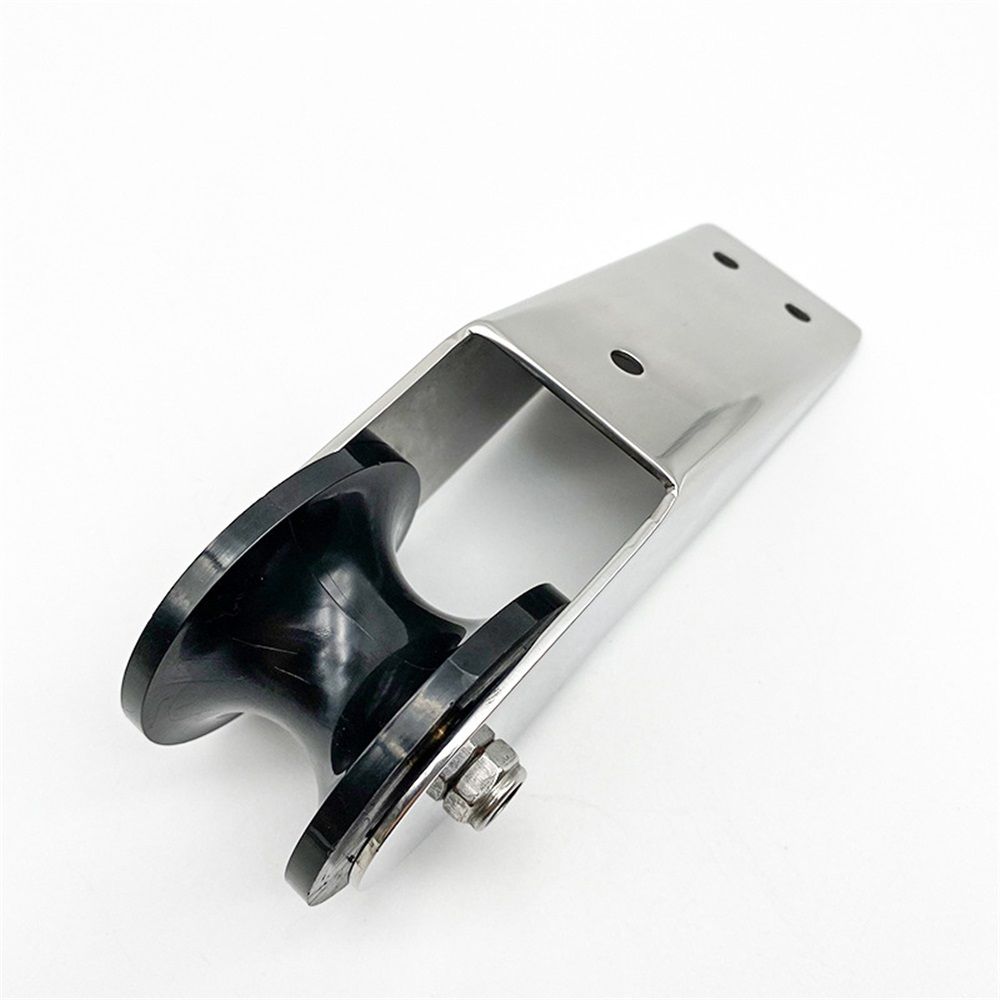 Bow Boat Anchor Roller 165mm Boat Stainless Steel Bow Anchor Roller Rubber Lift Roller for Yacht Fishing Boat
