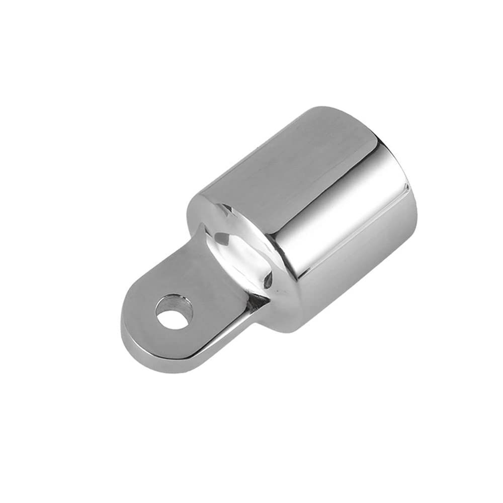 2 PCS Top Cap External Eye End Boat Fittings  Marine Hardware, Fits 3/4" OD Round TubingTop Eye End Cap Boat  Top Fittings Stainless Steel 316  Top Hardware