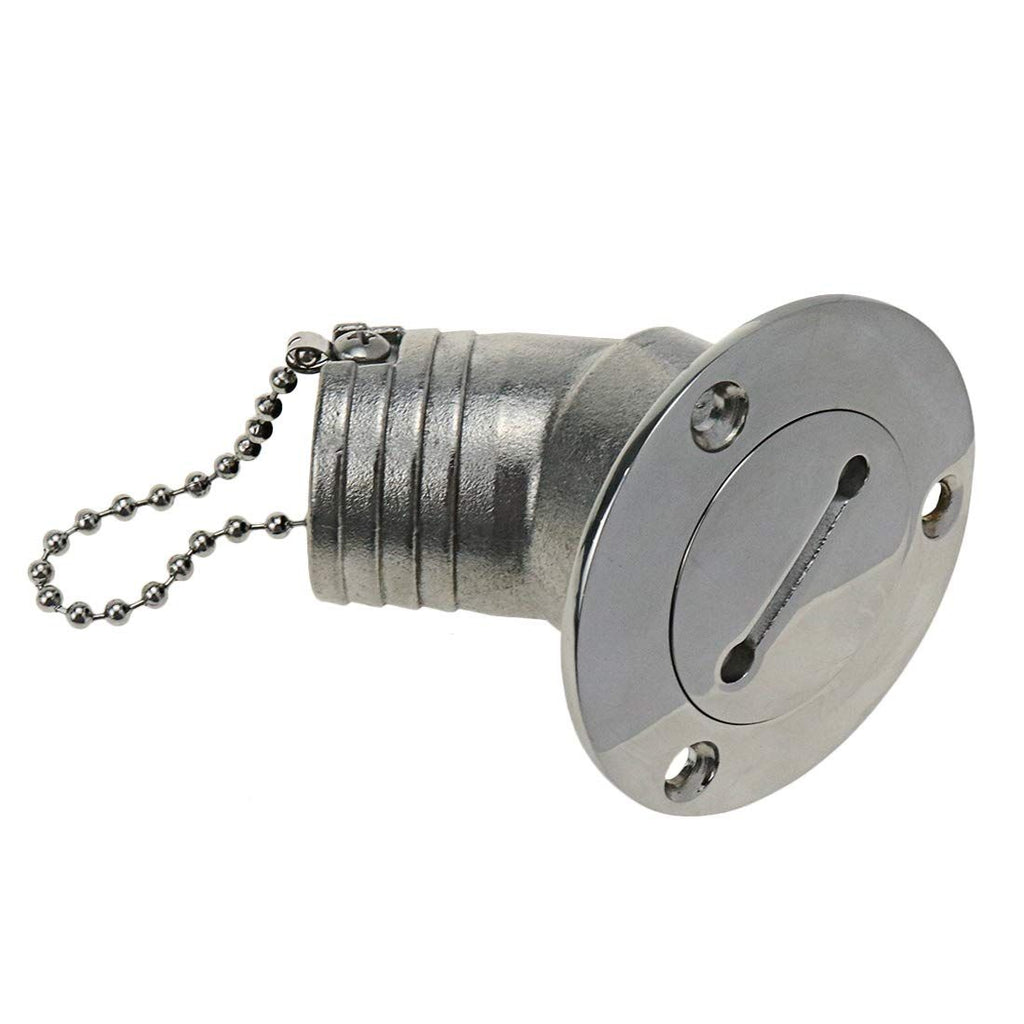 New Casting 1-1/2"(38mm) Boat Deck Fill/Filler with Key Cap Marine 316 Stainless Steel Hardware for Boat Yacht Caravan (Universal)