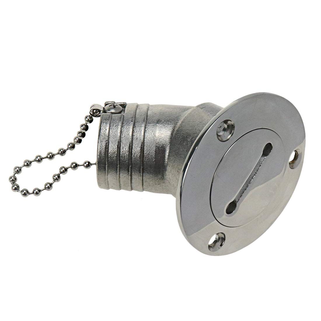 New Casting 1-1/2"(38mm) Boat Deck Fill/Filler with Key Cap Marine 316 Stainless Steel Hardware for Boat Yacht Caravan (Universal)
