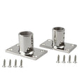 2pcs Boat Hand Rail Fitting,316 Stainless Steel Rectangular90 Degree Boat Hand Rail Base and Screws（7/8寸（22mm)）