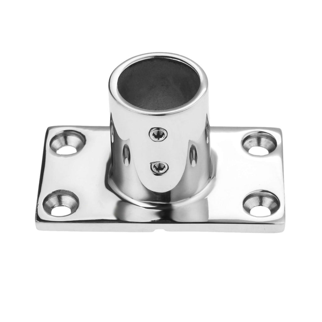 2pcs Boat Hand Rail Fitting,316 Stainless Steel Rectangular90 Degree Boat Hand Rail Base and Screws（7/8寸（22mm)）