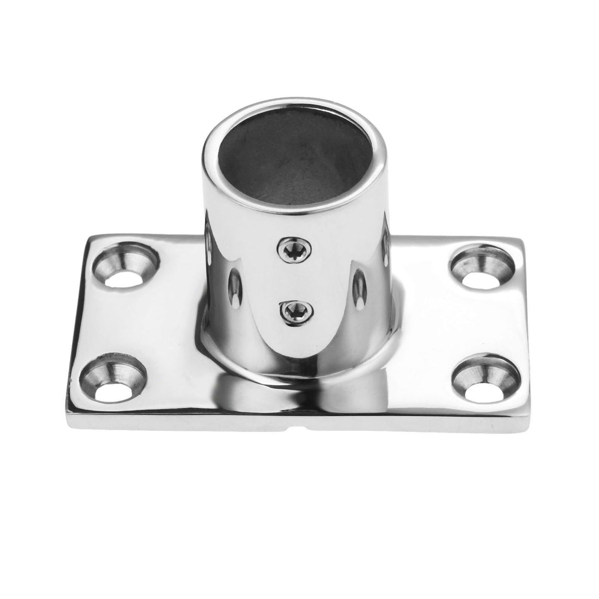 2pcs Boat Hand Rail Fitting,316 Stainless Steel Rectangular90 Degree Boat Hand Rail Base and Screws（7/8寸（22mm)）