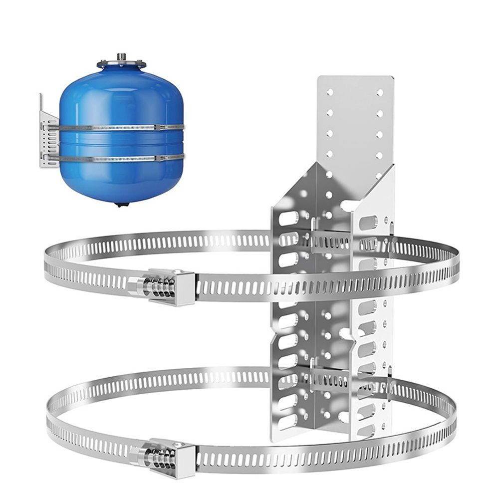 Universal Expansion Tank Water Heater Wall Mounting Bracket with stainless steel strap for adjustable water tank support
