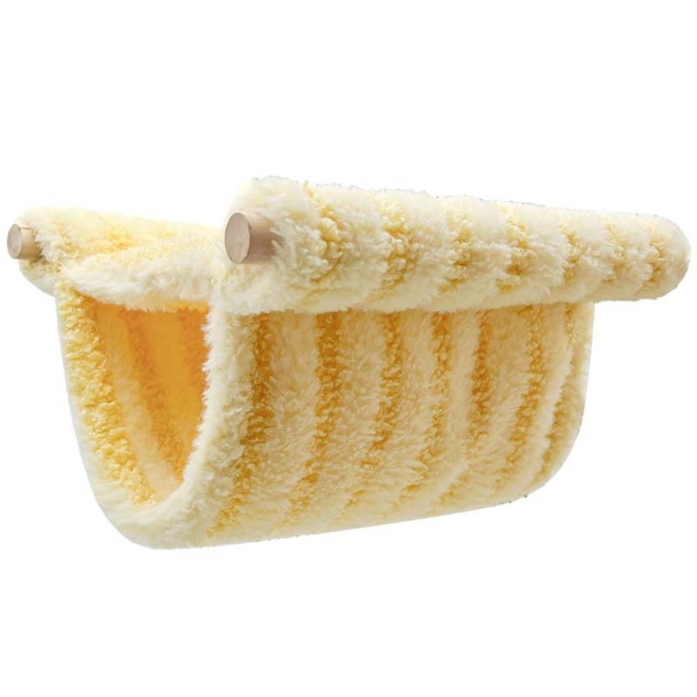 Winter Warm Bird Nest Bed Hanging Hammock Snuggle Hut Parrot House Tent Toy Bird Cage Perch for  Lovebird Cockatoo Finch Hamster Chinchilla Guinea Pig (Yellow)