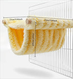 Winter Warm Bird Nest Bed Hanging Hammock Snuggle Hut Parrot House Tent Toy Bird Cage Perch for  Lovebird Cockatoo Finch Hamster Chinchilla Guinea Pig (Yellow)