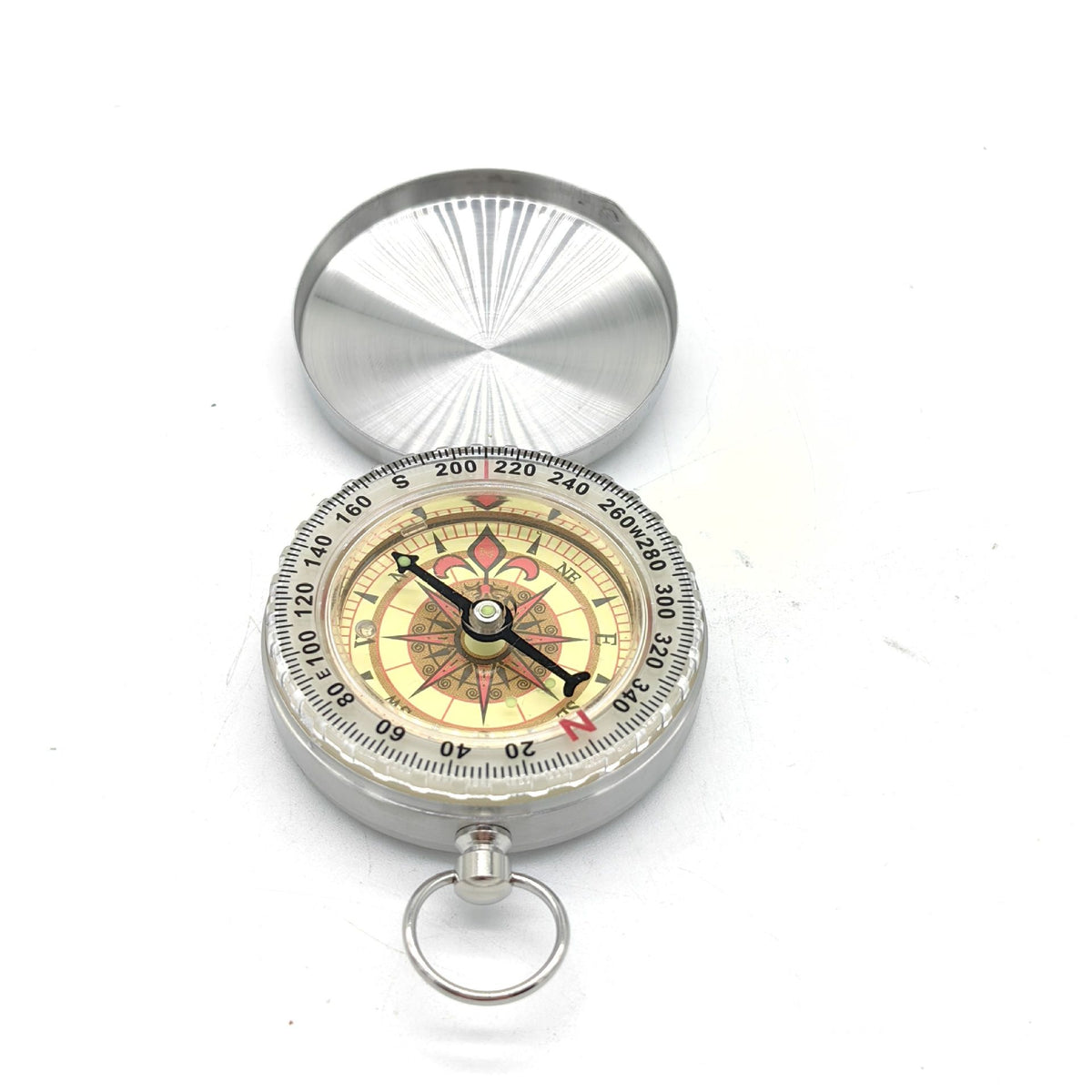 2pcs Waterproof  Compass for Hiking, Survival & Navigation – Large Dial Pocket Compass with Keychain Loop, Ideal Metal for Kids, Scouts, Hunting & Compass Gifts for Men