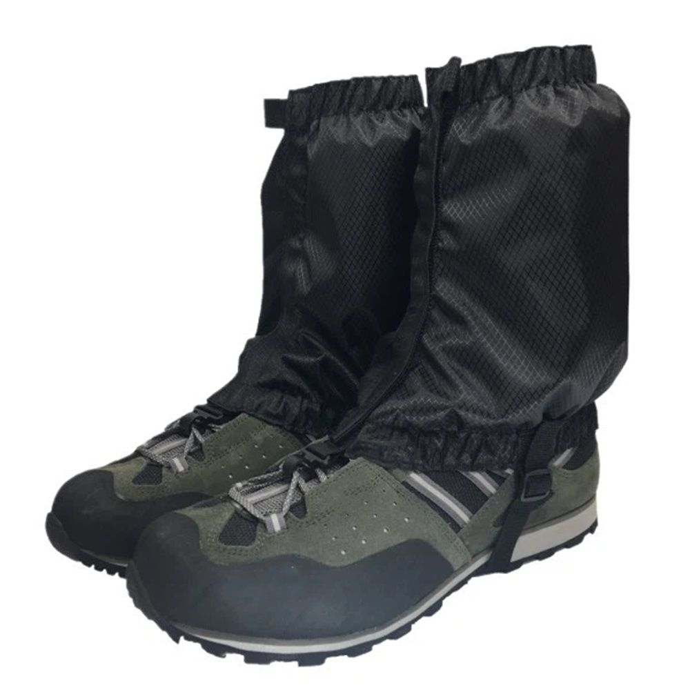 Leg Gaiters, Waterproof,Lightweight and Adjustable, Snow Boot Gaiters, for Men and Women Hiking, Walking, Hunting, Backpacking,Skiing, Mountaineering（black）